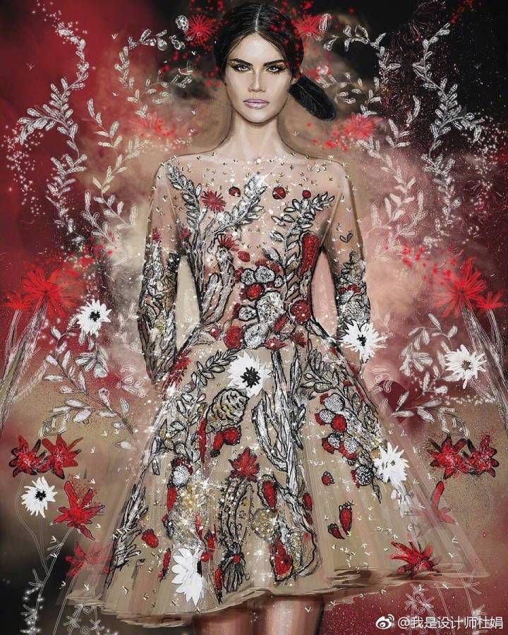 zuhair murad ​手绘稿 